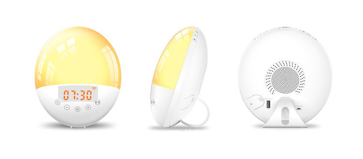 Sunrise Serenade: The Ultimate WiFi Voice Control Wake-Up Wonder! wifi voice control smart wake-up light alarm clock sunrise natural wake-up light