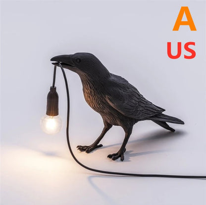 Auspicious Bird Resin Wall Lamp Decoration