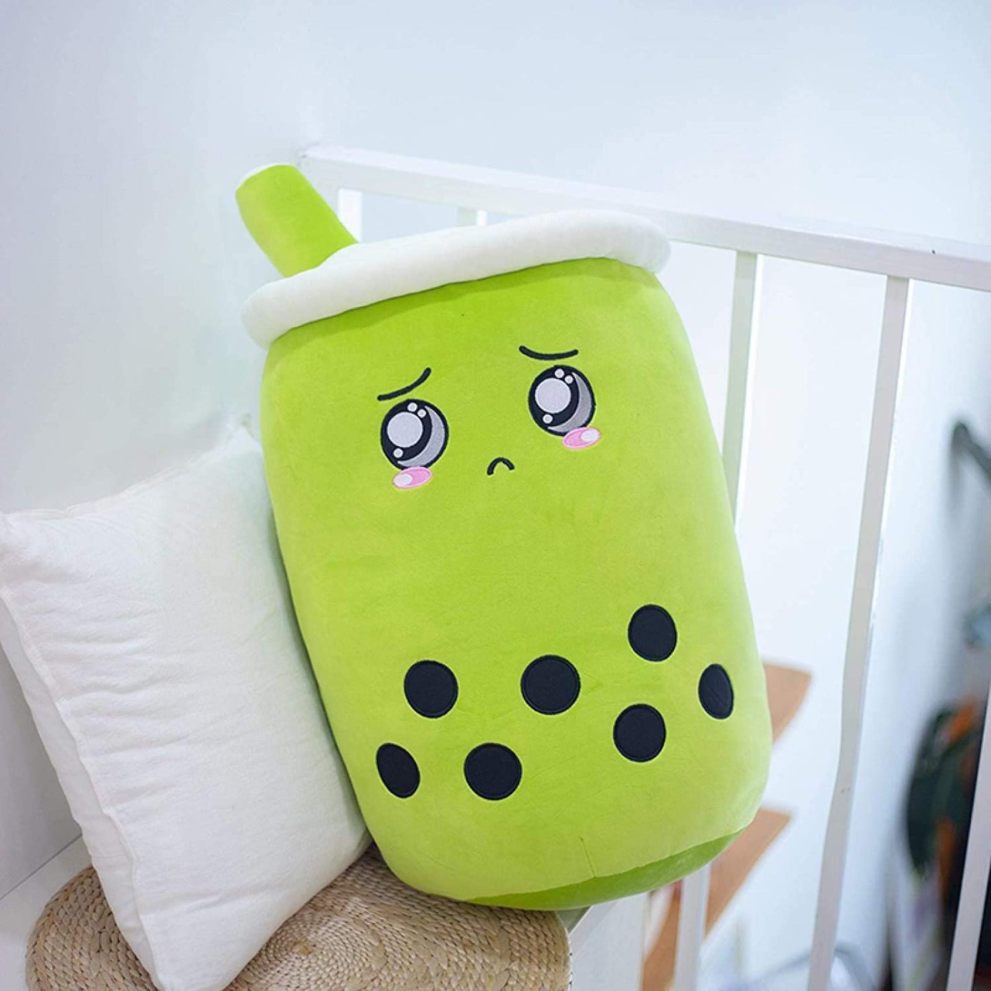 Squeeze, Cuddle, and Snuggle with the Sweetest Bubble Tea Buddy - Strawberry Milk Tea Plush