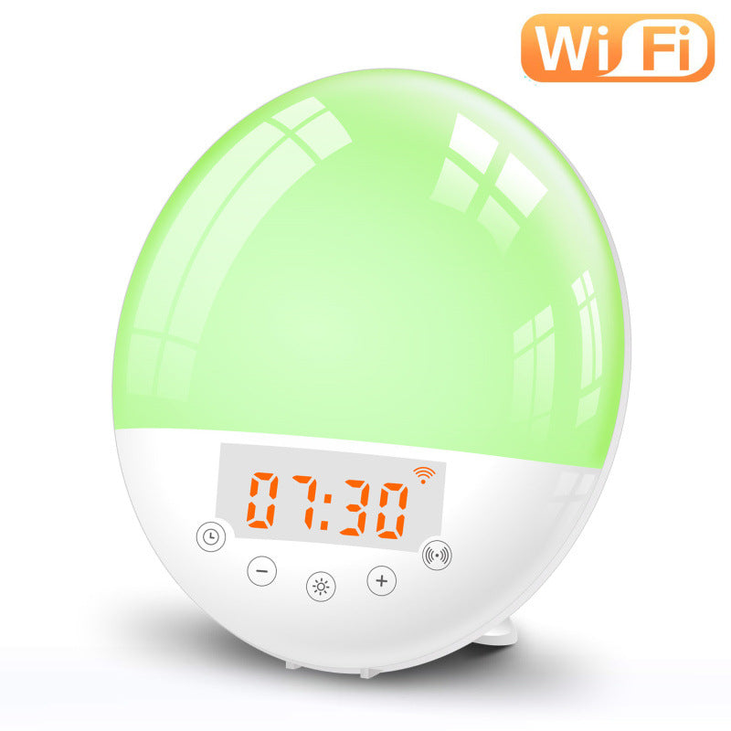 Sunrise Serenade: The Ultimate WiFi Voice Control Wake-Up Wonder! wifi voice control smart wake-up light alarm clock sunrise natural wake-up light