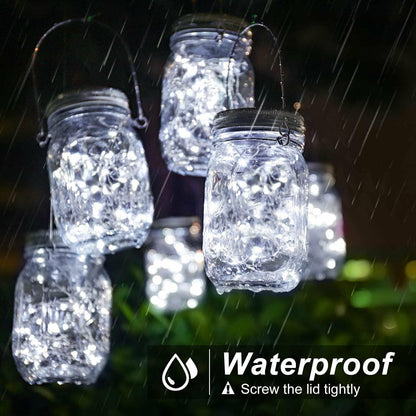 Magical Mason Jars: Double the Fun with Solar-Powered Fairy Lights for Enchanting Garden Decor!